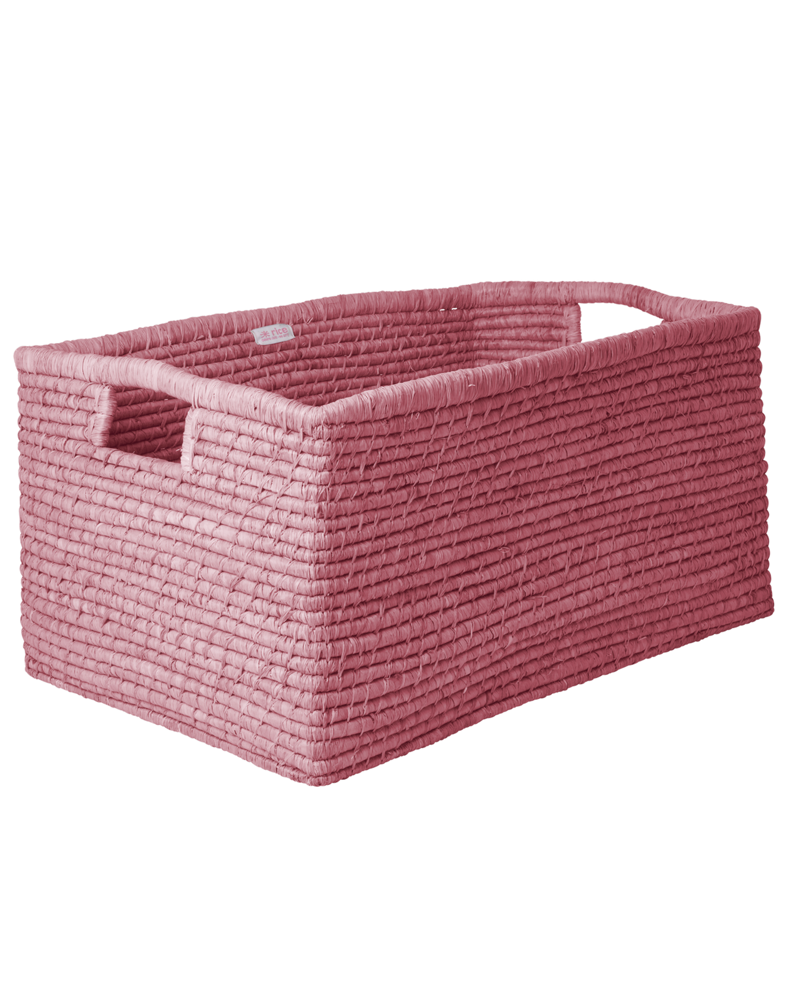 aufbewahrung rosa Extra groß Rechteckig Raffia Aufbewahrungskorb