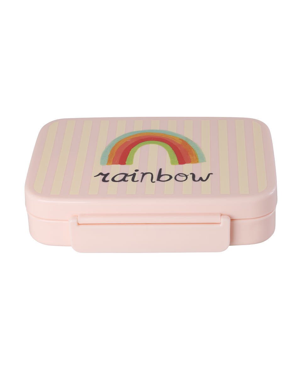 Plastic Lunchbox - Zacht roze - ABC