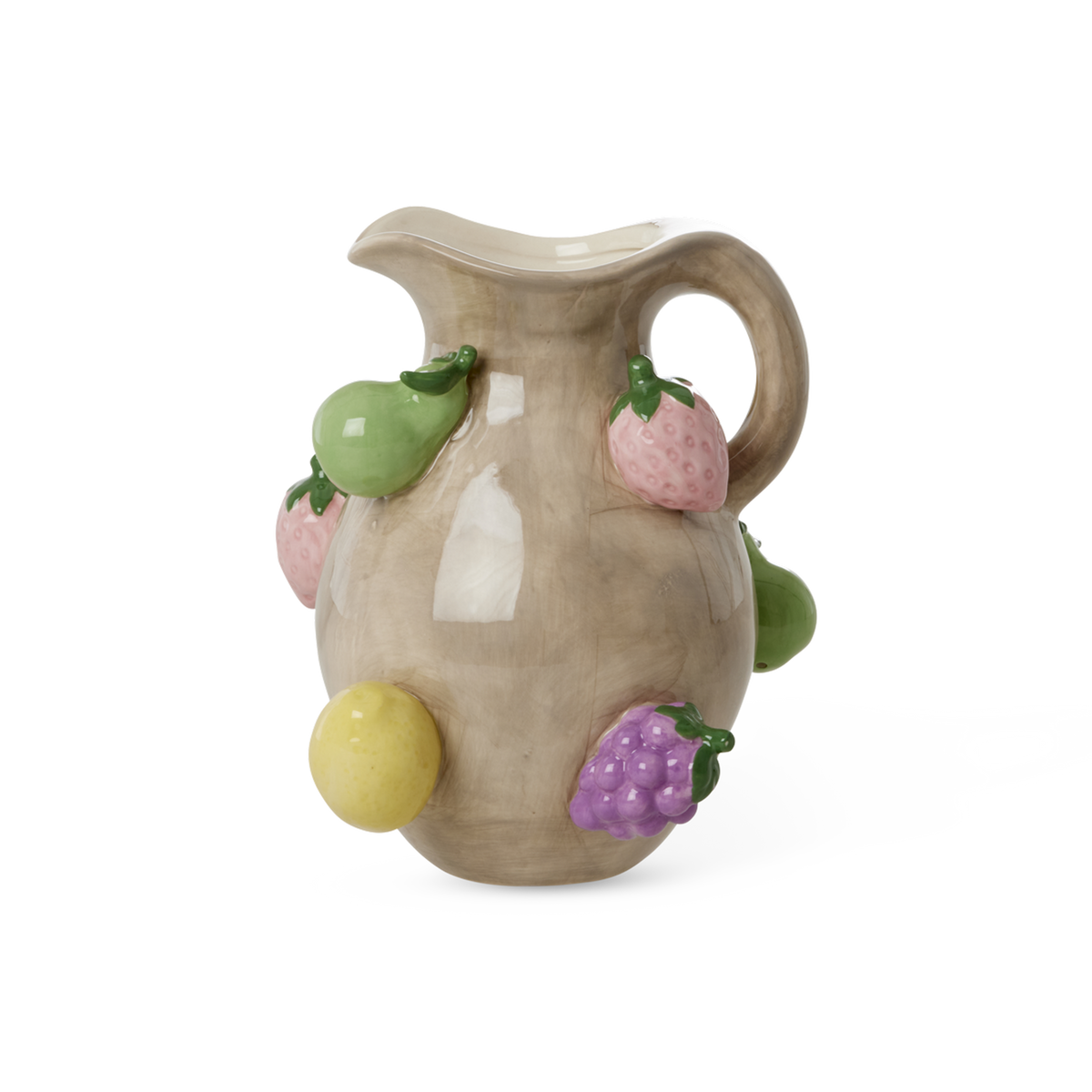 Groß Keramik Krug - Dunkles Sand