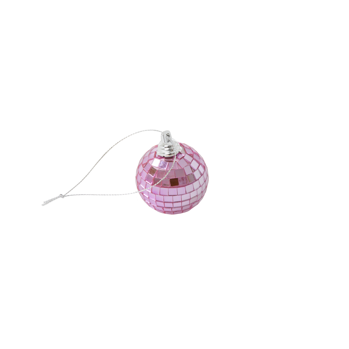 Lot De 41 Mini Boules Disco Avec Corde - Rose 4 Tailles - Décoration Fête Mariage Noël