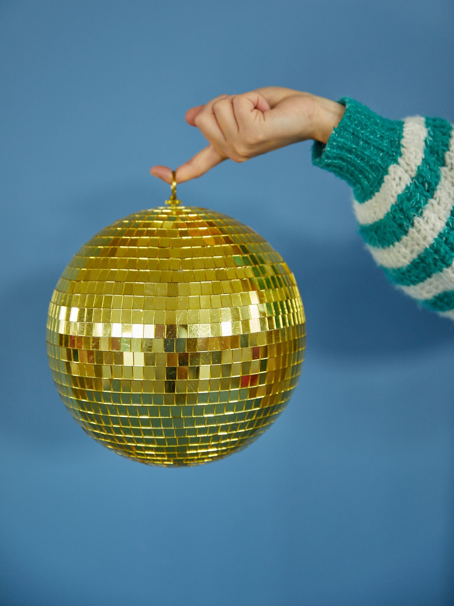 Disco Spiegelkugel Spiegelball 20cm Gold -  - Schweizer  Süsswaren Shop Nr.1