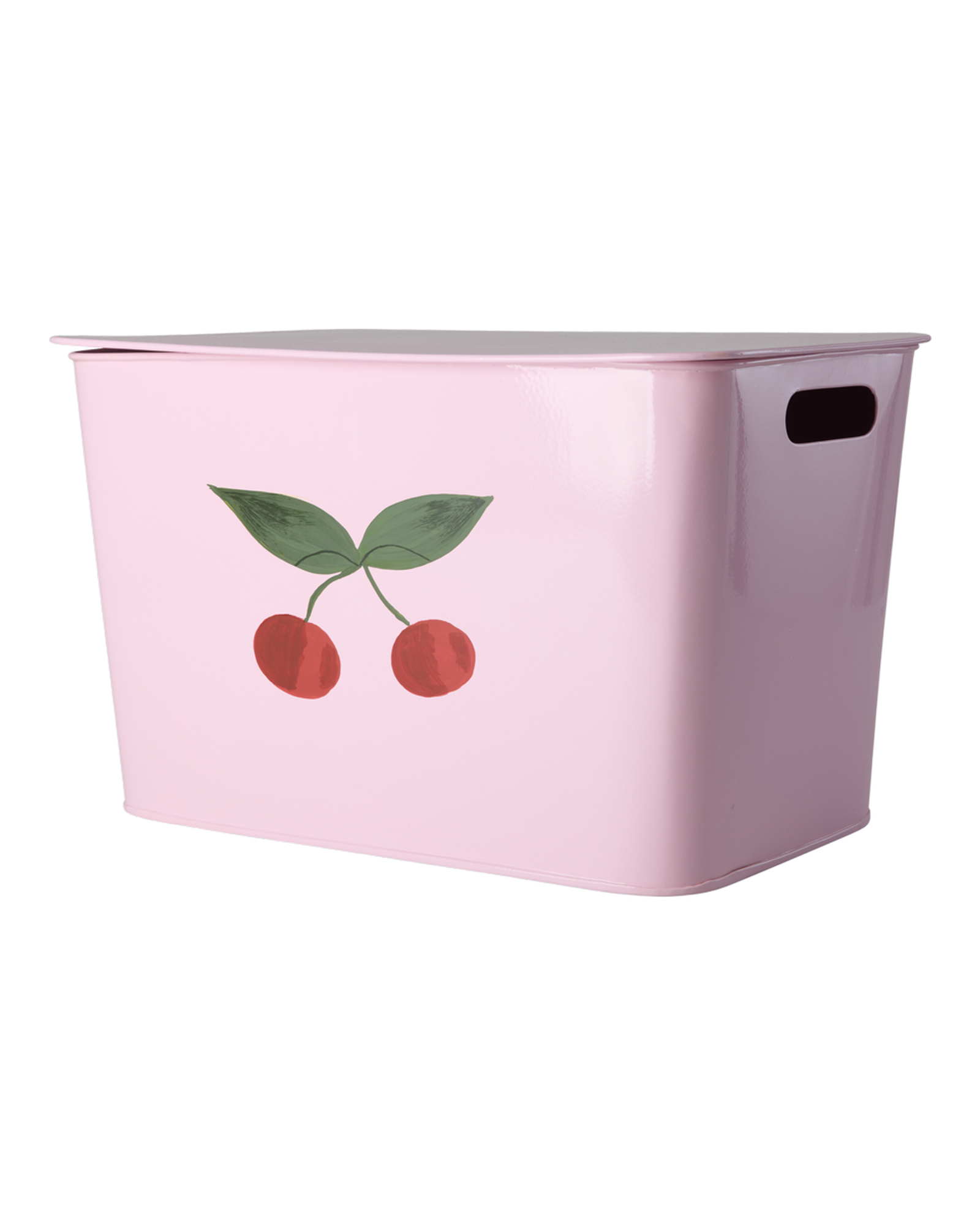 Groß Metall Aufbewahrungskorb - Pink