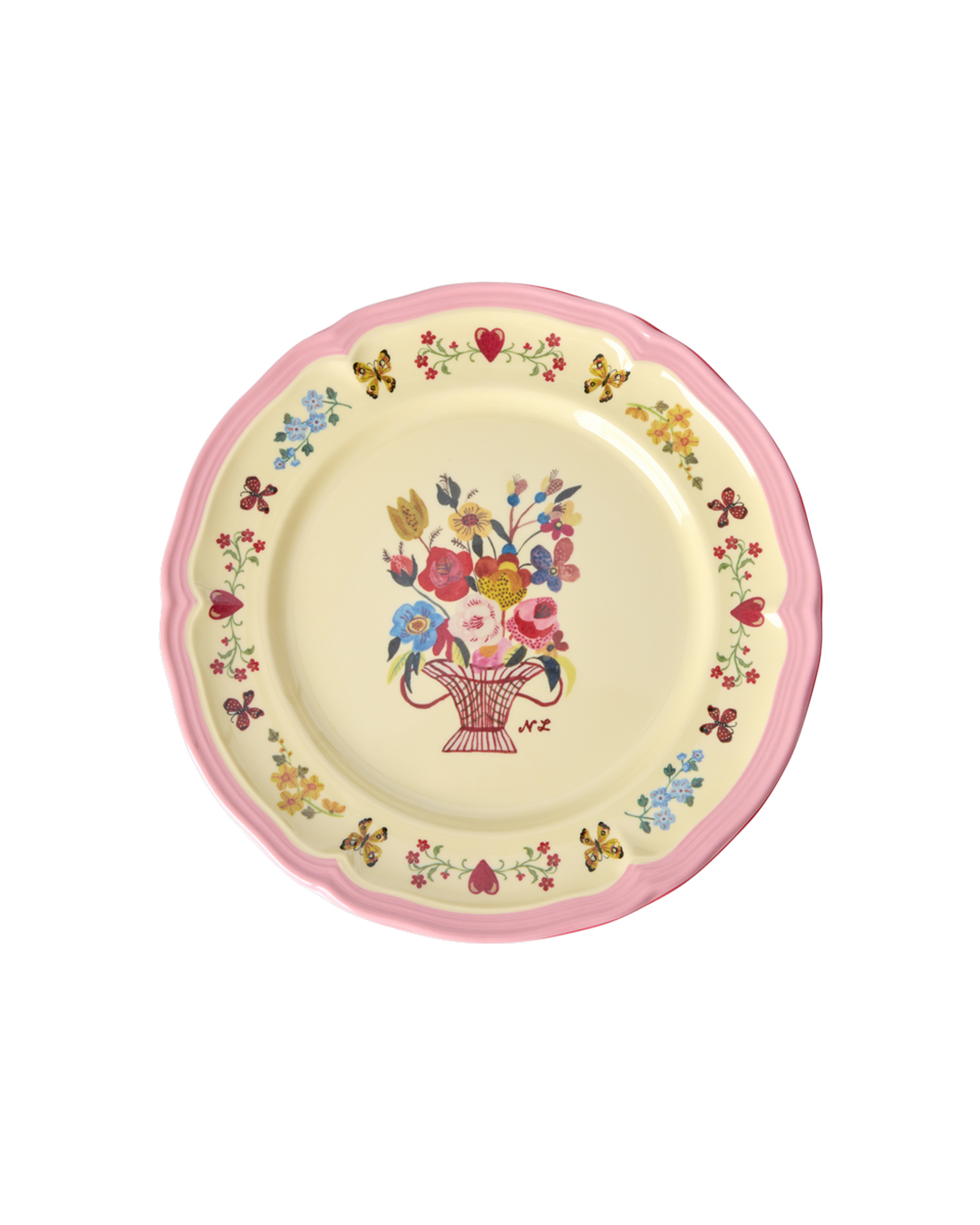 Vintage Side Plate - Pink - Nathalie Lété Vol. 2 Print