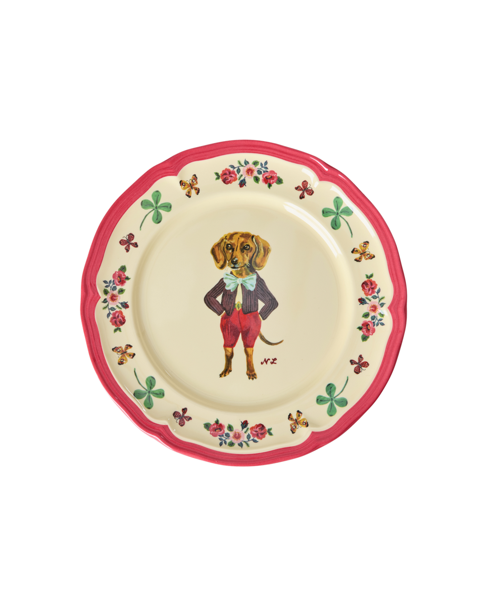 Vintage Side Plate - Red - Nathalie Lété Vol. 2 Print