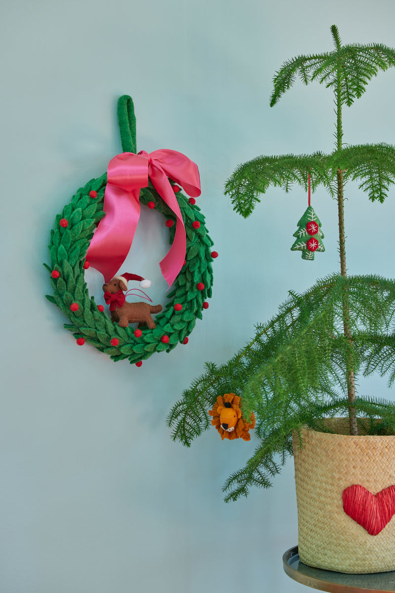 Christmas Tree Fabric Christmas Ornament - Green Environment
