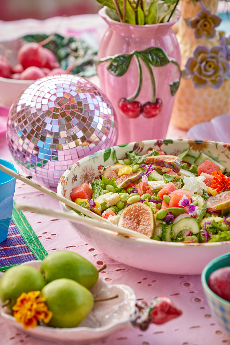 Salad Bowl - Pink - Floras Dream Print Environment