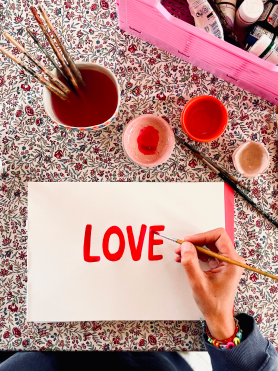 Hand-painted by Joëlle