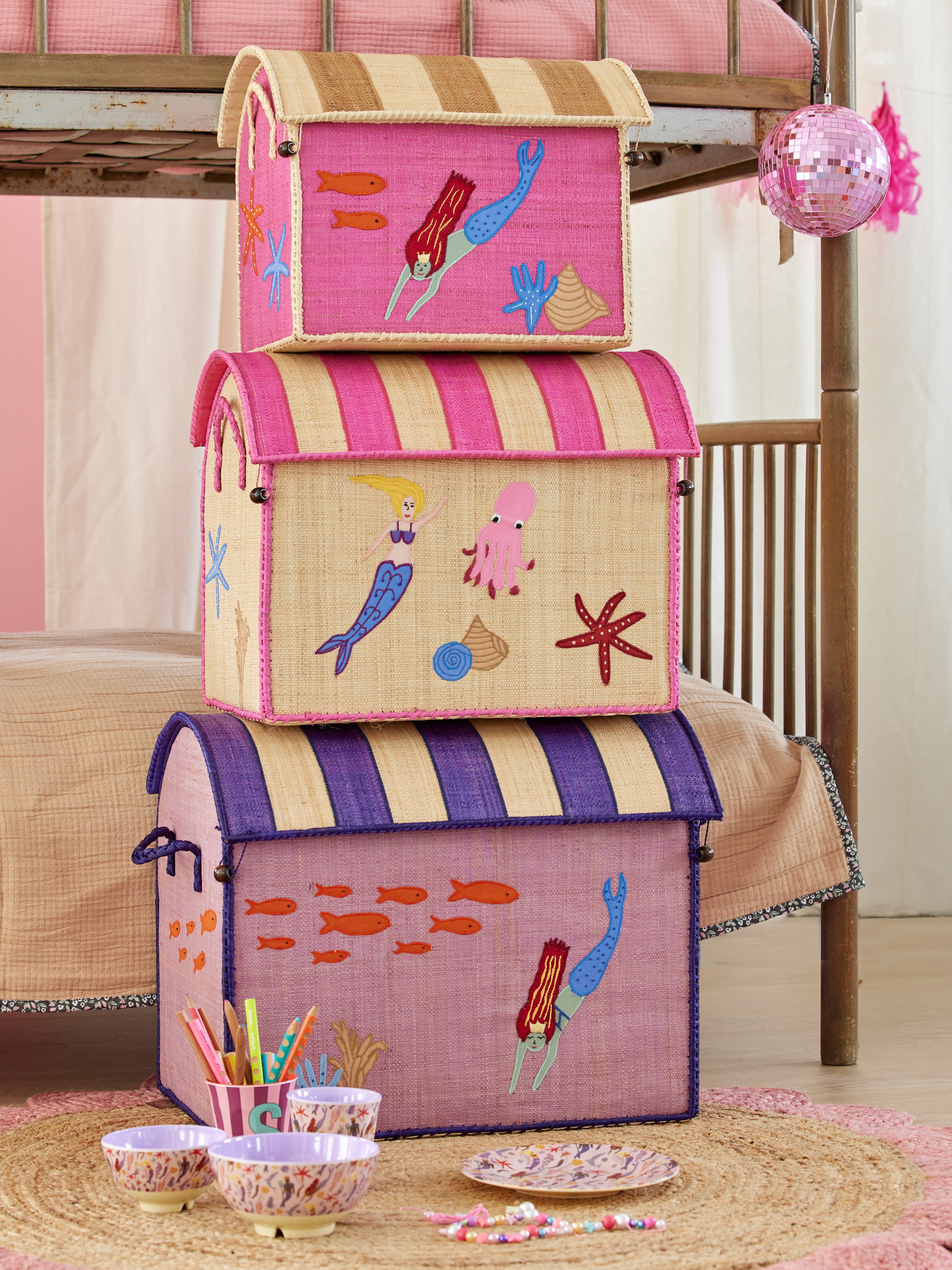 Storage baskets and storage houses for kids