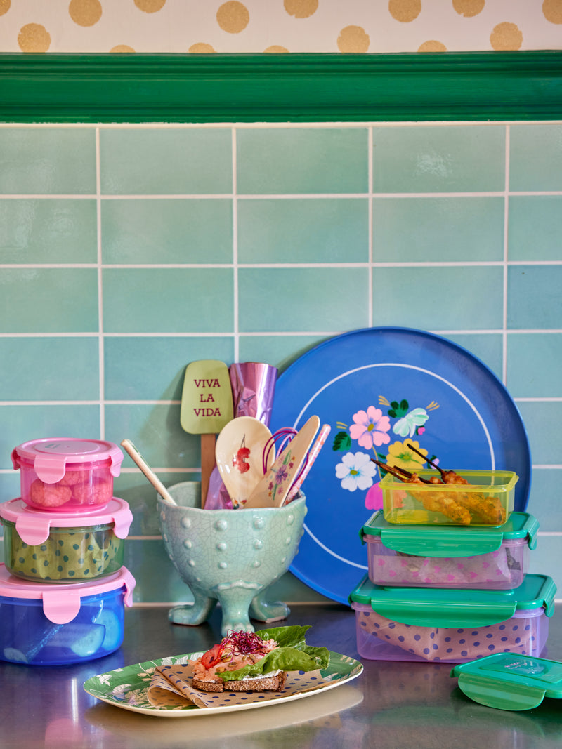 Rectangular Plastic Food Boxes - Multicolor - Set of 3 Environment