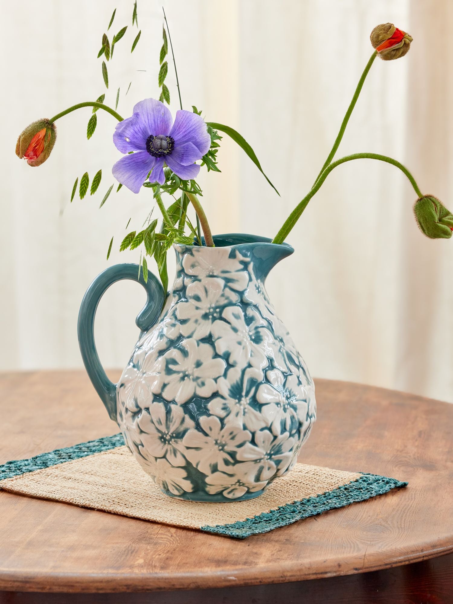 Brocca Per Fiori Wrendale Design 'Foxgloves' - Acciaio Al Carbonio - 17x25 Cm