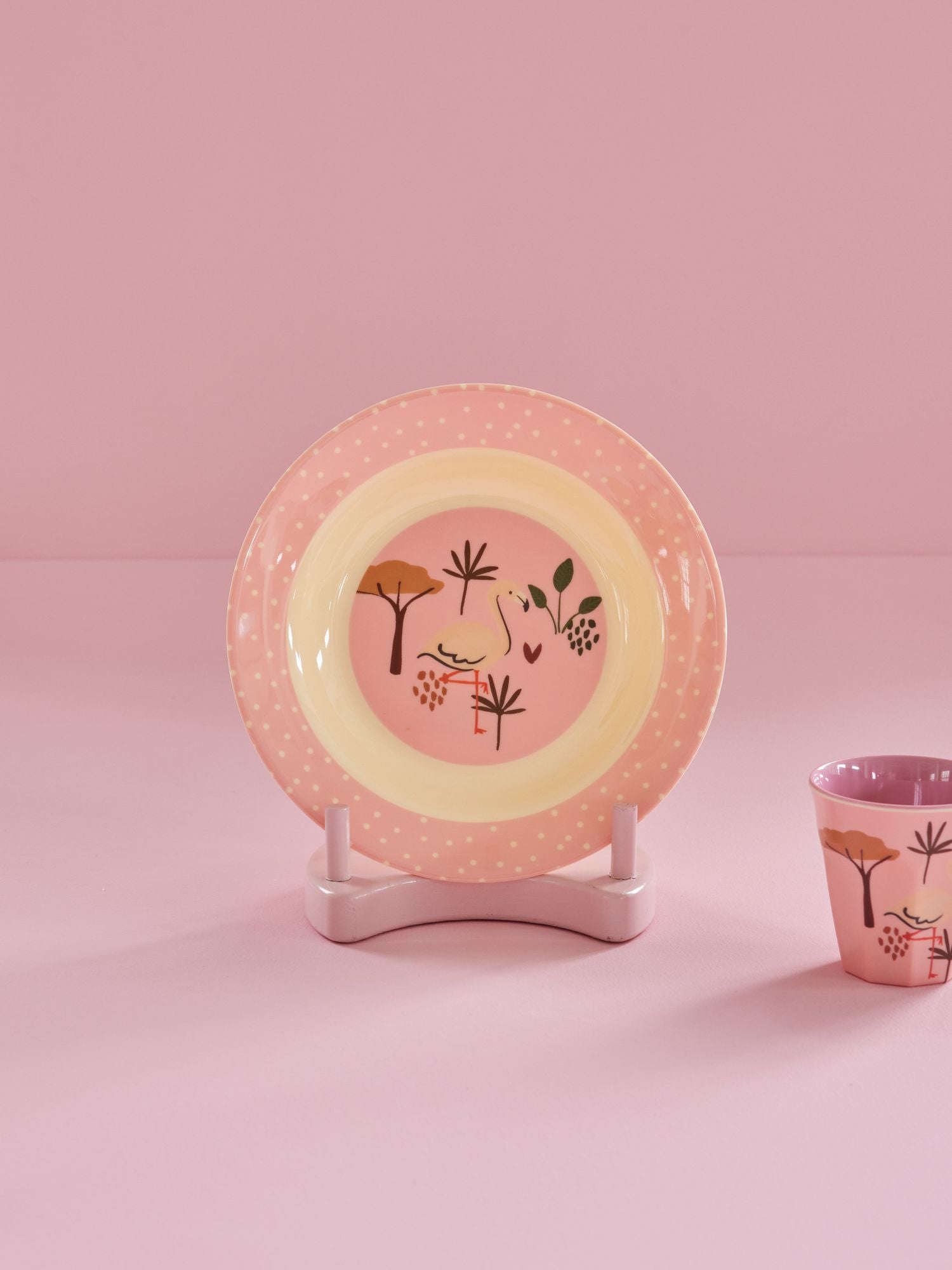 Buy Melamine Kids Bowl - Pink - Jungle Animals Print | RICE – RICE by RICE