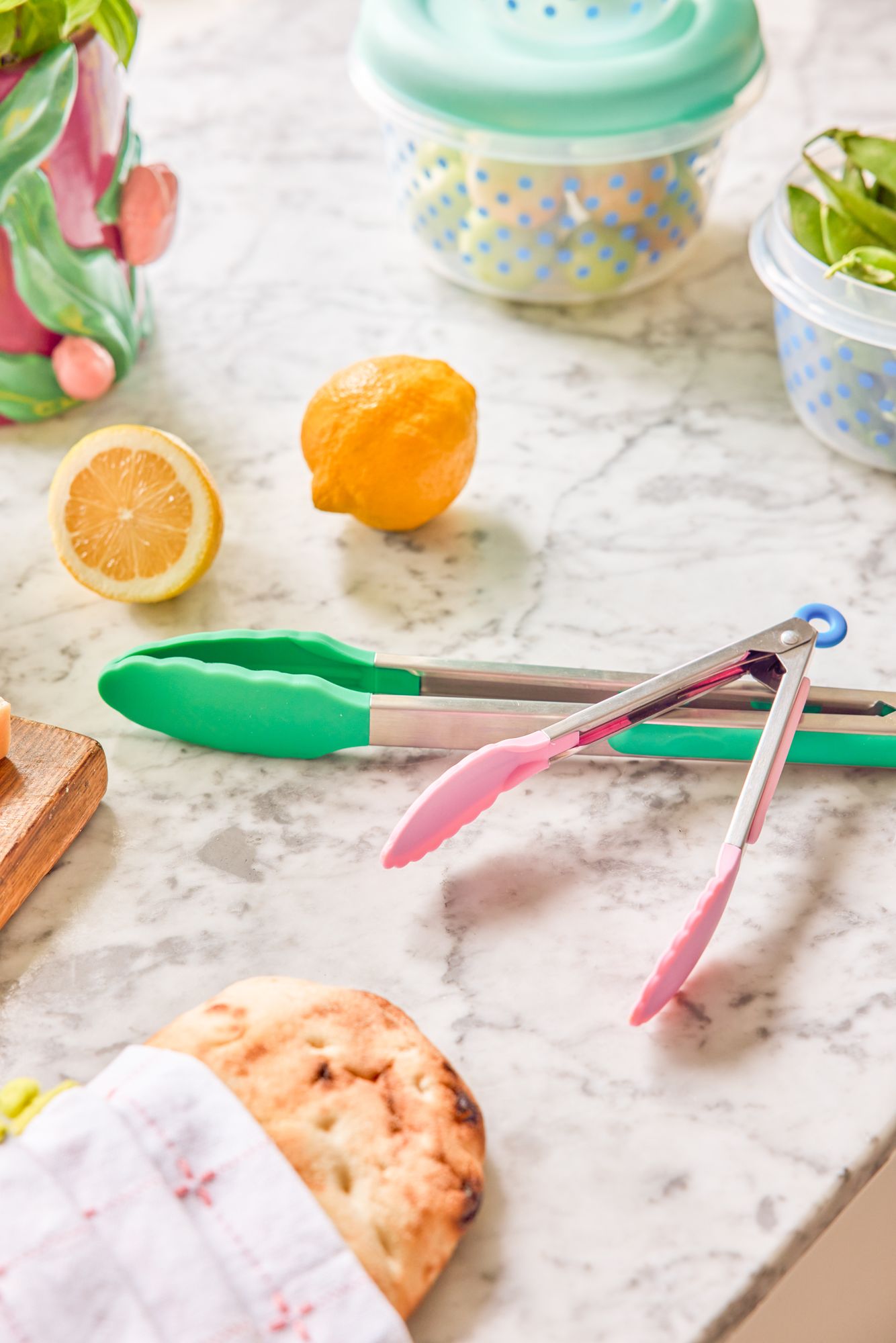 5-teiliges Silikonzangen-Set, 7 Zoll – Bunte Küchenzangen Für Salat, Grillen & Kochen