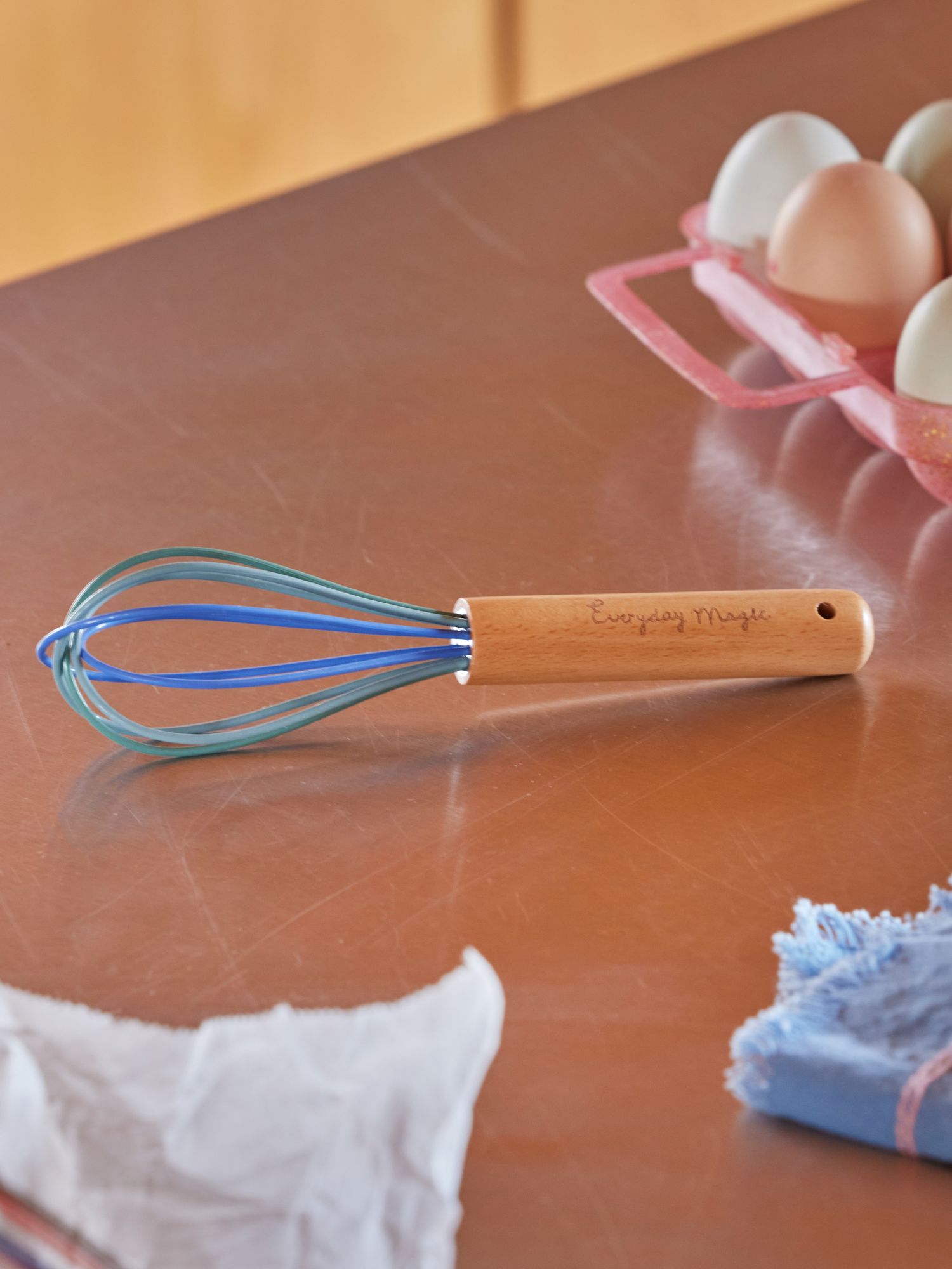6 Mini Fruste 2 In 1 Da Cucina – Frusta E Cucchiaio In Uno, Set Per Mescolare E Sbattere (Nero E Bianco)