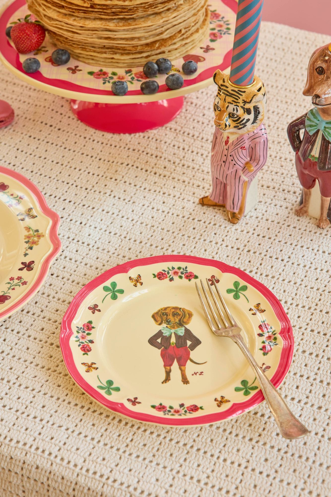 Vintage Side Plate - Red - Nathalie Lété Vol. 2 Print