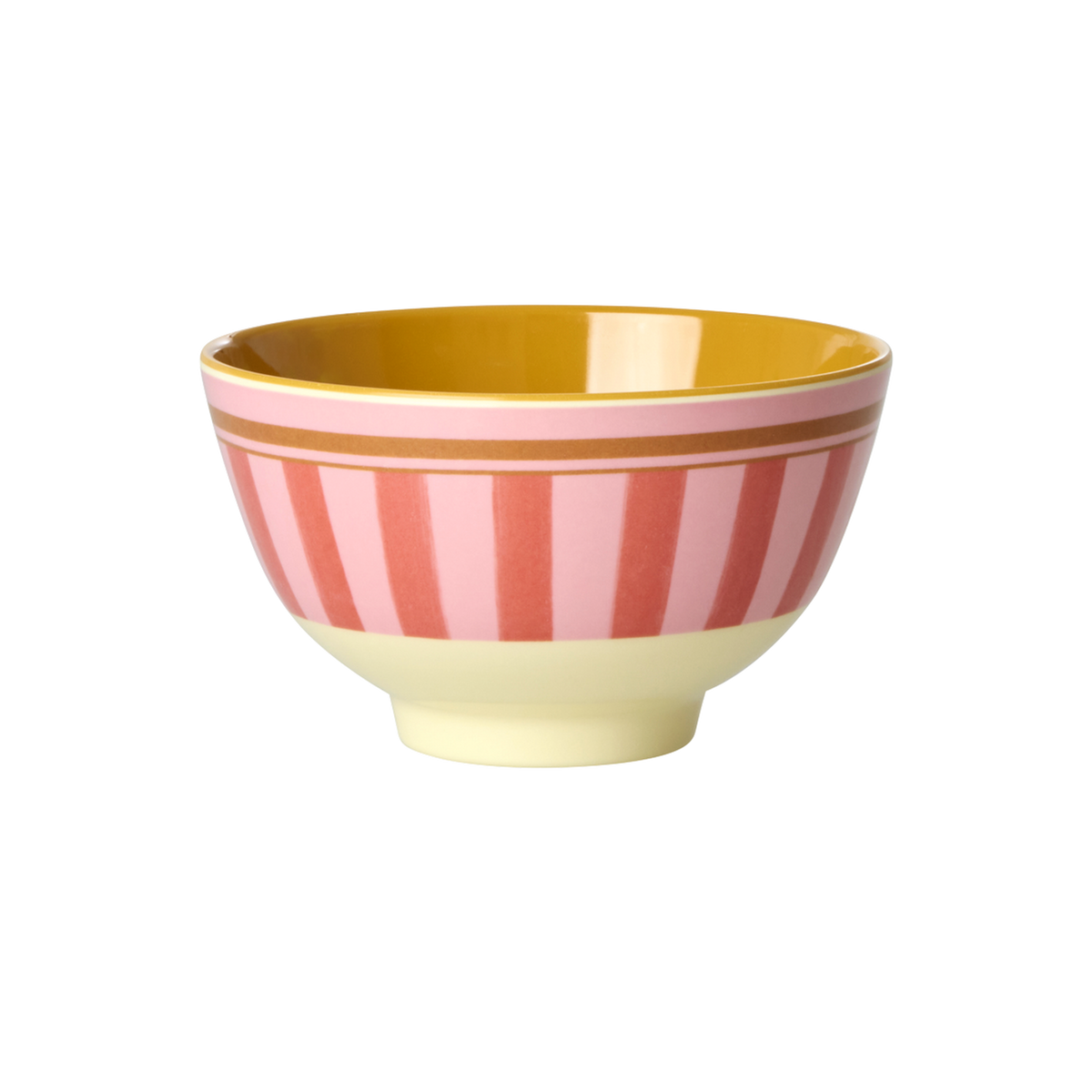 Small Bowl - Pink - Organic Stripes Print