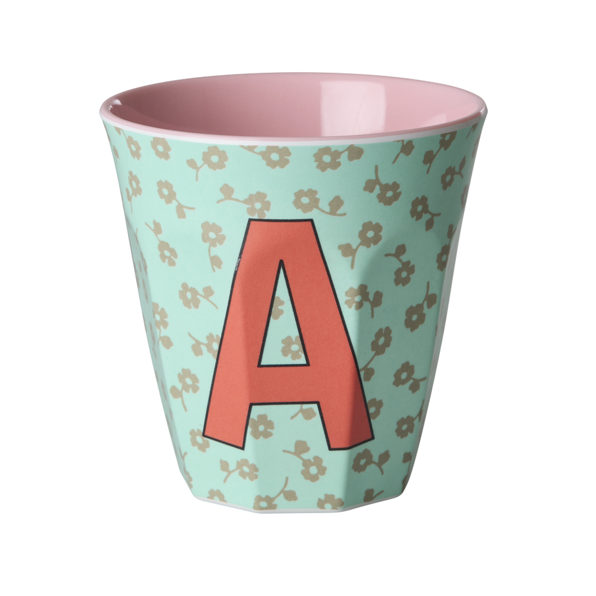 Mittelgroße Buchstabenbecher - Mint - A