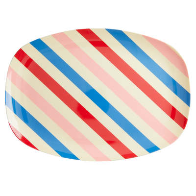 Soft - RICE Candy Buy – RICE RICE by Square Large - Stripes Pink Steel | Stainless Lunchbox