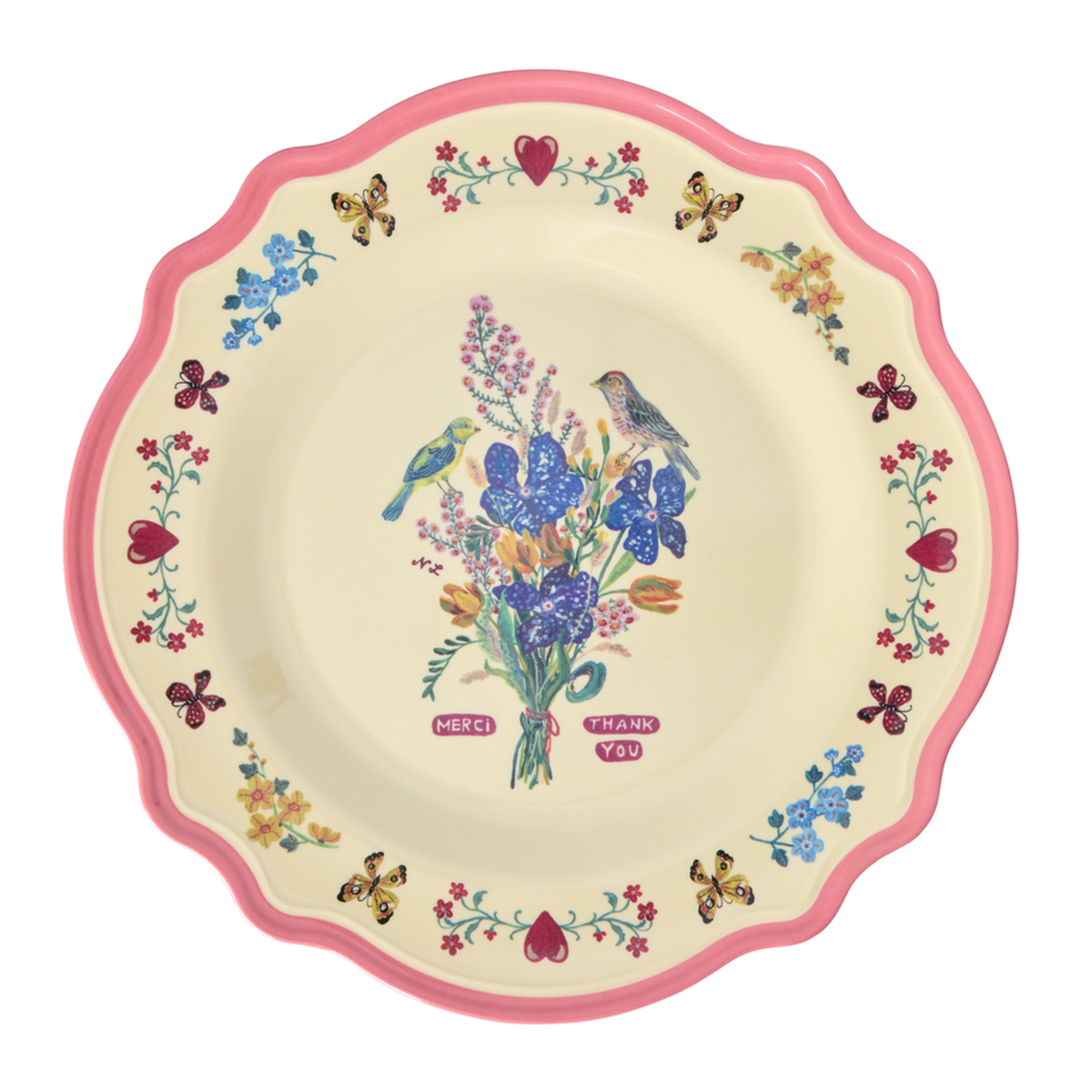 Vintage Dinner Plate - Neon Pink - Nathalie Lété Vol. 2 Print