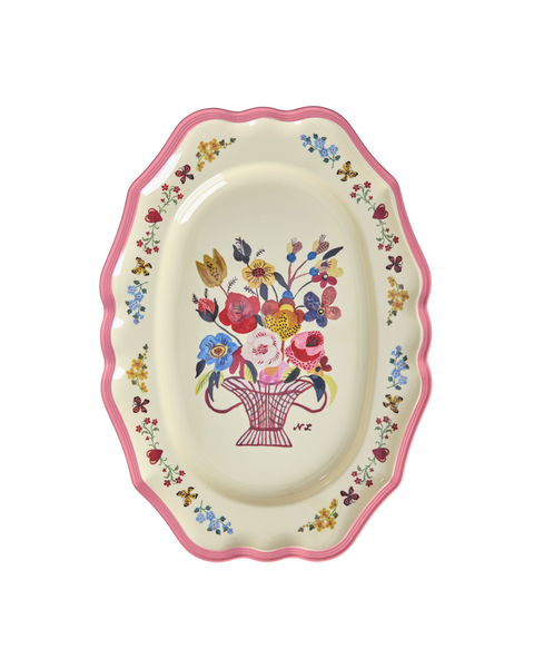 Large Vintage Serving Dish - Coral - Nathalie Lété Vol. 2 Print