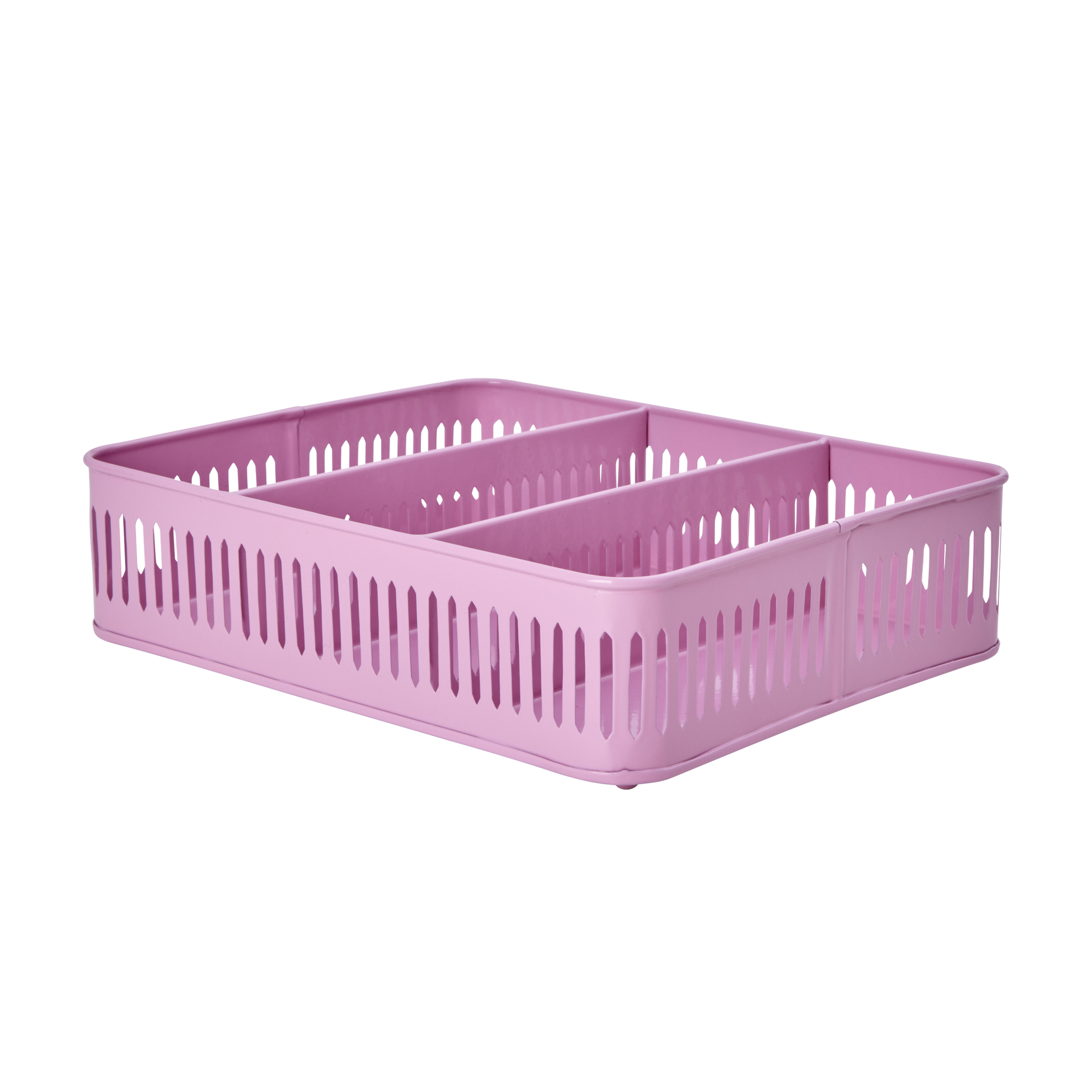 Buy Large Rectangular Metal Tray Pink Danish design - Main Image