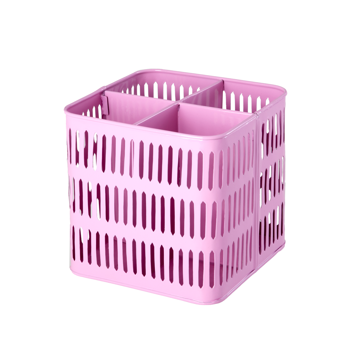 Lot De 2 Plateaux Métal Rose & Or – Paniers De Rangement Cœur Élégants Pour Bureau, Cuisine, Salle De Bain