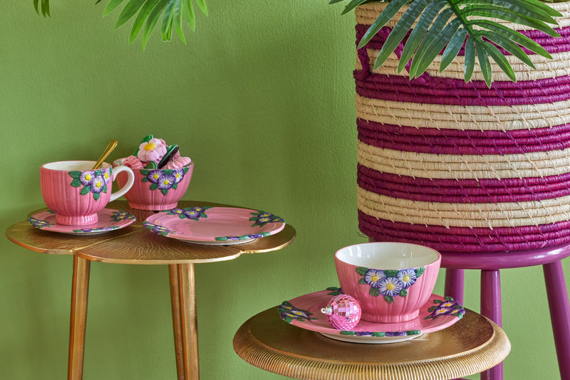 Ceramic Cake Plate - Pink Environment