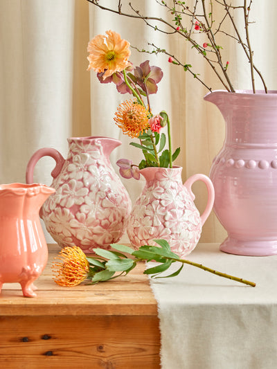 Medium Ceramic Jug - Soft Pink Environment