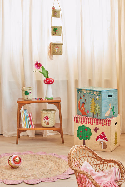 Raphia Panier de rangement - Naturel - Happy Forest Theme Environment