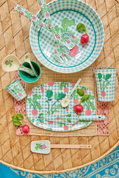Salade lepel - Meerkleurig - Ravishing Radish Print Environment